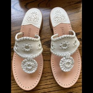 Jack Rogers Sandal in White Size 6.5